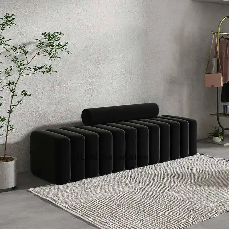 

Shoe Entryway Home Creative Bench Changing Stools Nordic Living Room Furniture Clothing Store Sofa Stool Light Luxury Ottomans L