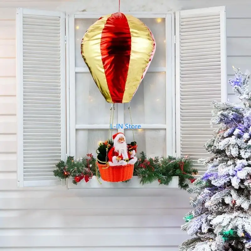 35.4 بوصة البالونات الهواء الساخن عيد الميلاد زخرفة شنقا المنزل الزخرفية عيد الميلاد #2