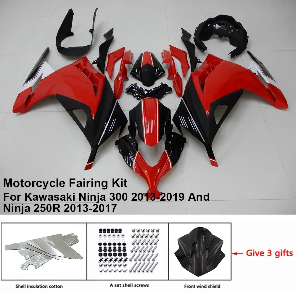 For Kawasaki Ninja 250R 300 13-19 Fairing Motorcycle Set Body Kit Decoration Plastic Guard Plate Accessories Shell K0313-113