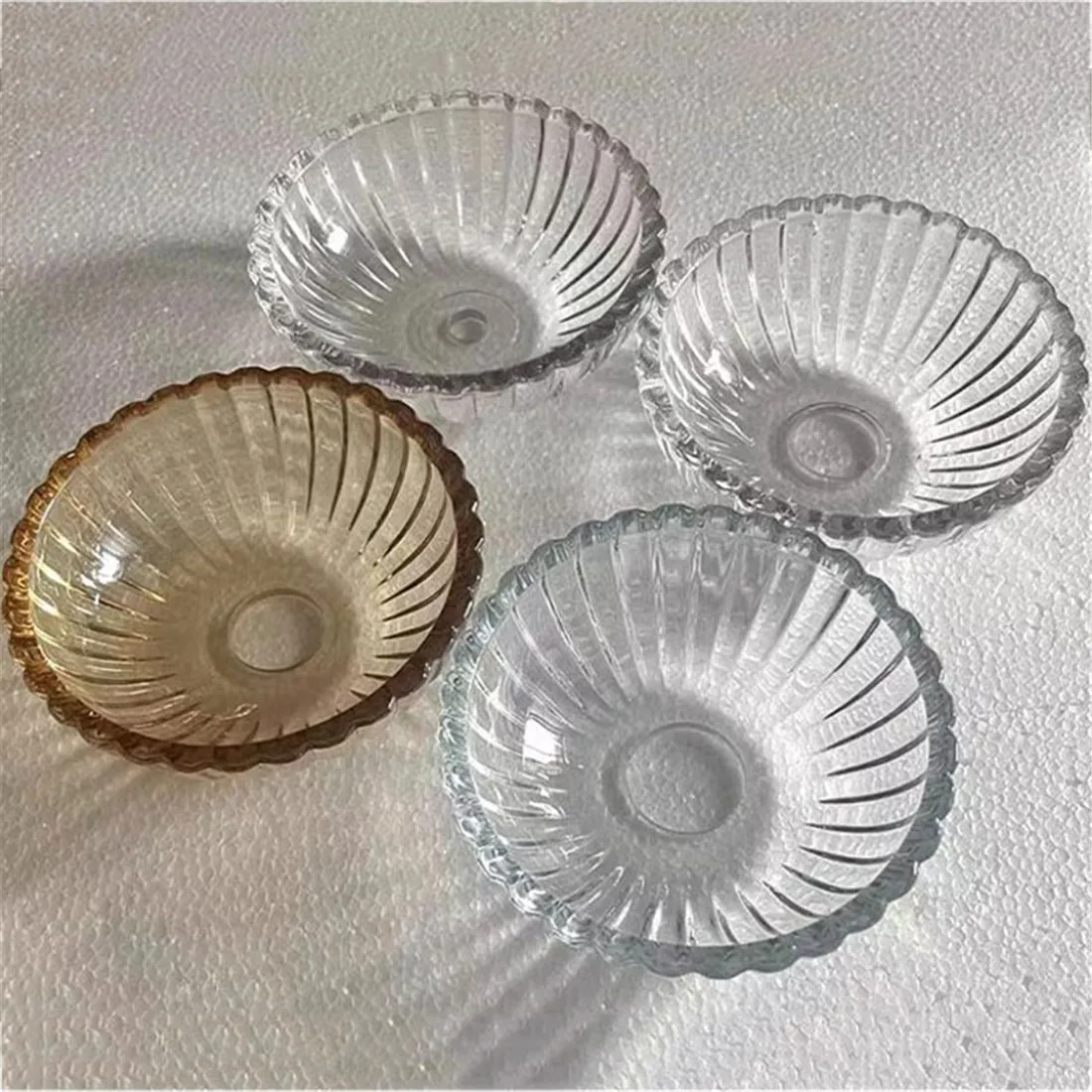 

D9cm D12cm D17cm D20cm Прозрачная янтарная хрустальная люстра Чашка Бобэ, 12 мм 26 мм 30 мм Стеклянный подсвечник с открытием Сменный абажур