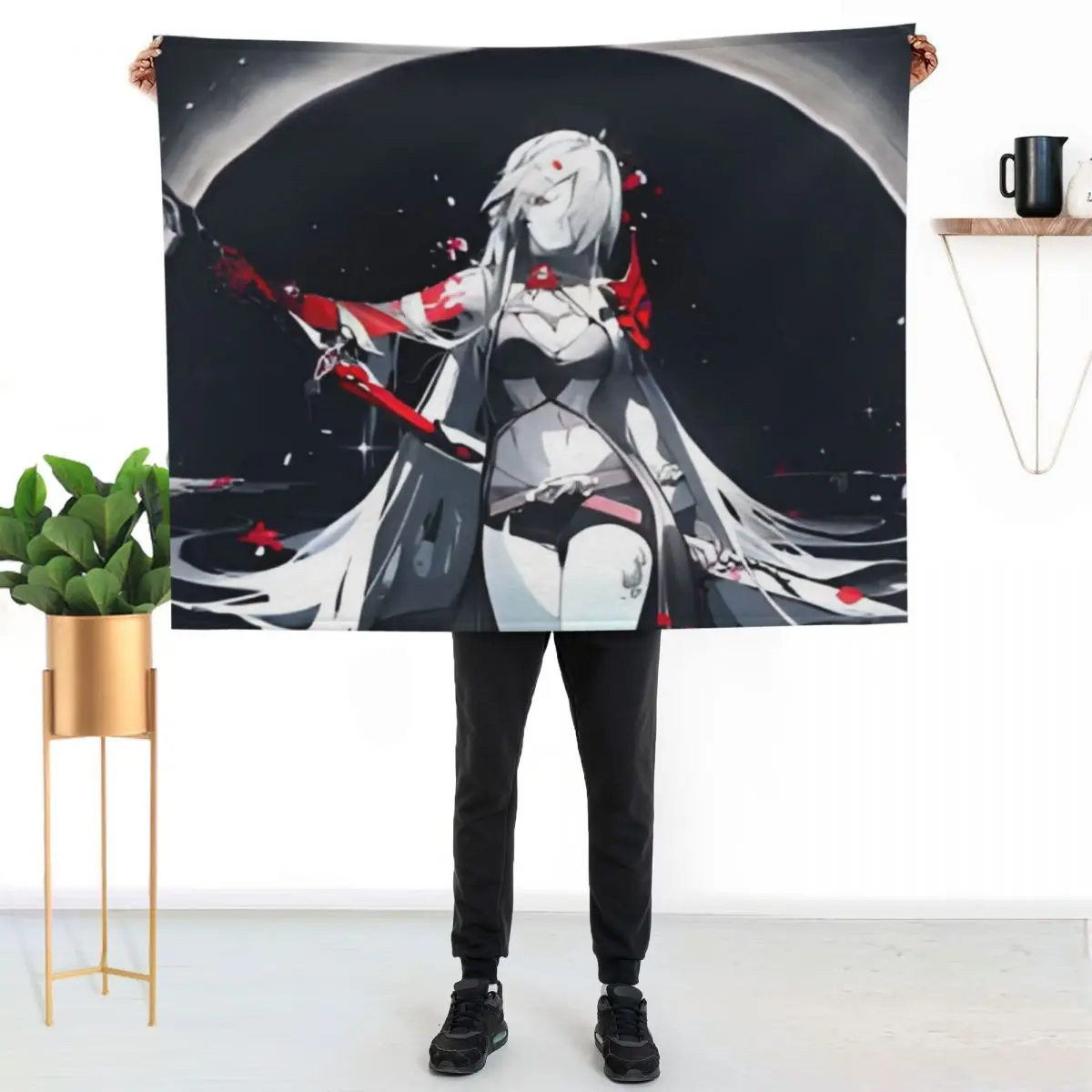 

Acheron Honkai Star Rail - Acheron Throw Blanket Anti Shedding Soft Fuzzy Blanket for Home