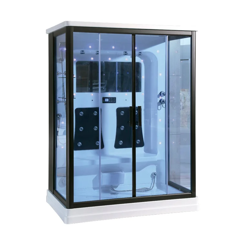 

Enclosed golden color massage steam shower room enclosed shower room