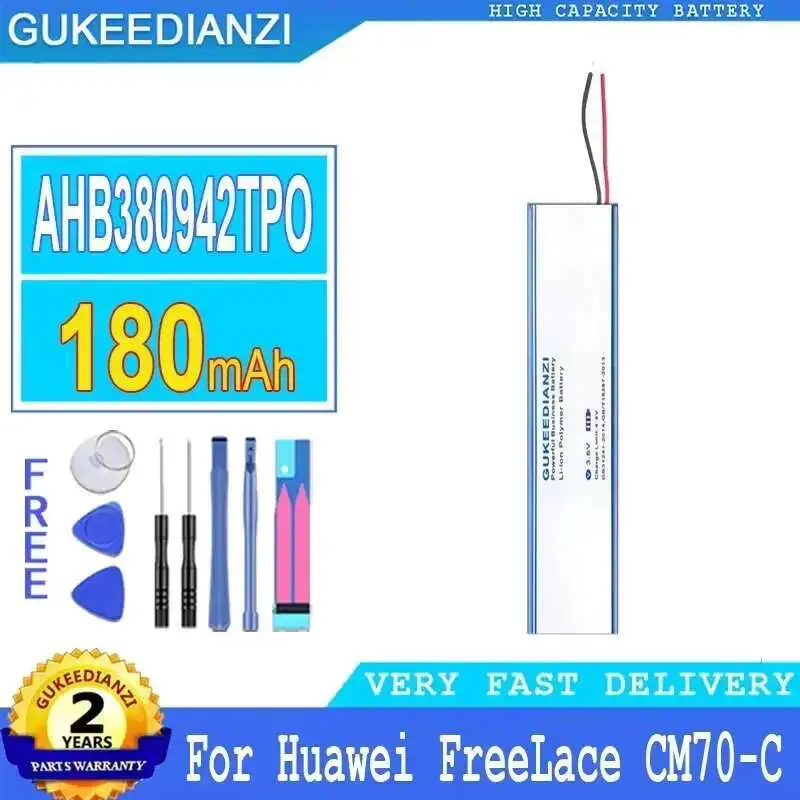 

For Huawei FreeLace CM70-C/Pro M0002 Wireless Bluetooth Headset, AHB380942TPO 180mAh Wireless Bluetooth Headphones Battery