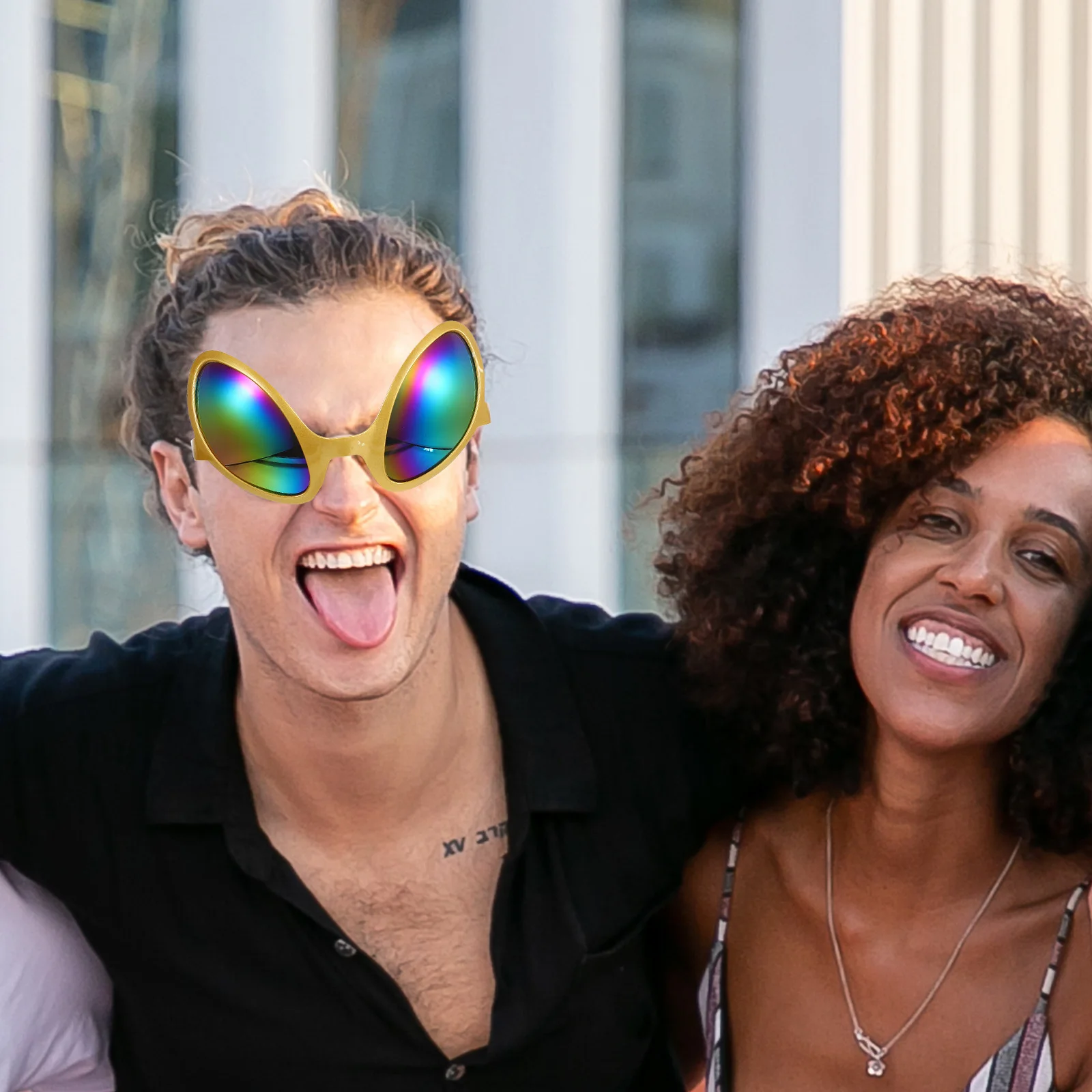 1 paire de lunettes de Cosplay, accessoires amusants, lunettes de soleil de fête, lunettes de Costume, lunettes de Festival, Costume amusant