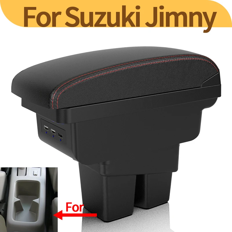 

Для Suzuki Jimny подлокотник Jimny JB74 посвященный 2018-2024 модифицированный салон автомобиля многофункциональные аксессуары для центральной консоли USB
