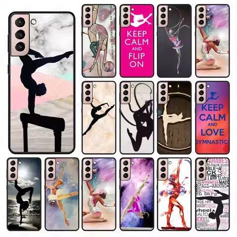 Love Gymnastics silhouette sports Phone Cover For samsung galaxy S24 ULTRA S23PLUS S20fe S20ULTRA S21Fe S22PLUS S23ULTRA case