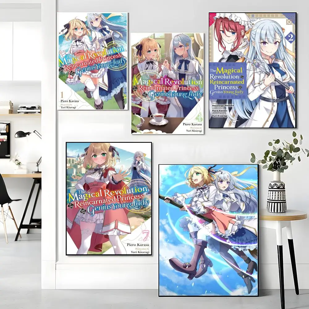 anime T-The Magical Revolution of-F Painting Calligraphy Artwork for Living Room Bedroom Office Home Decor