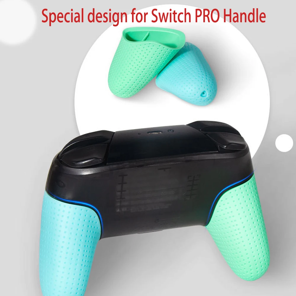 Per Nintendo Switch Pro Controller sostituzione impugnature antiscivolo Delicate coperture per coperture per impugnatura fai-da-te per Switch Pro Gamepad