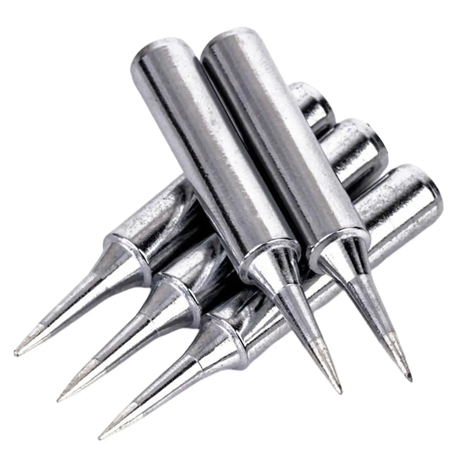 5Pcs Copper Soldering Iron Tips Replacement Soldering Head Accessories