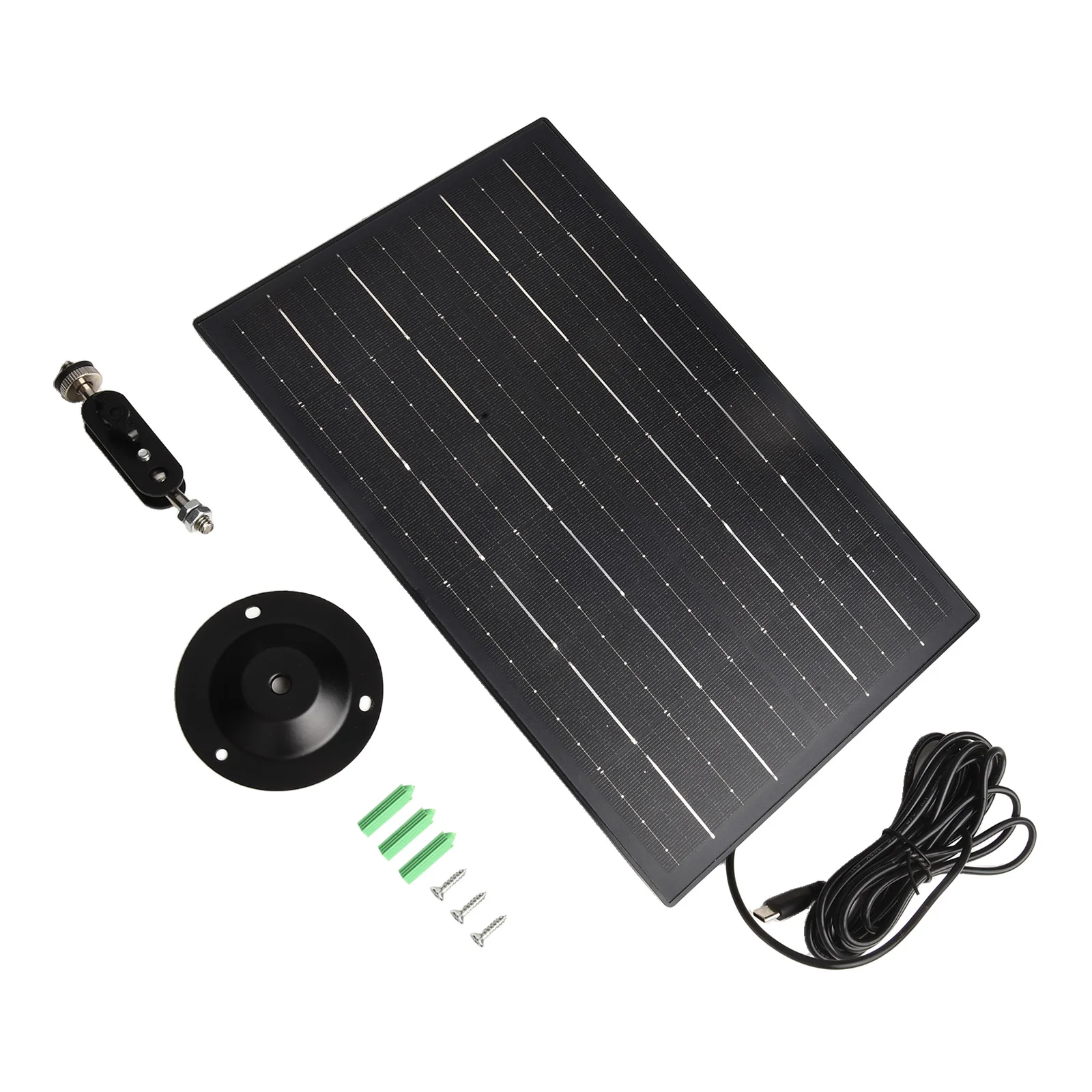 Solar Camera Charger Solar Panel 10W 5V 284*184*8MM ABS+PC IP65 Waterproof Solar Camera Charging Board Gardens