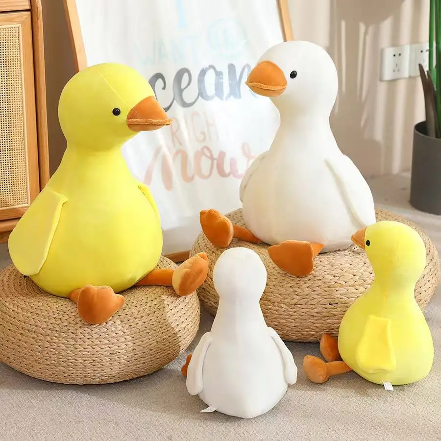 16/35/50 cm Neue Simulation Große Gelbe Ente und Weiße Gans Puppe Gefüllte Plüsch Spielzeug Cartoon Anime Nette kinder Geburtstag Geschenk