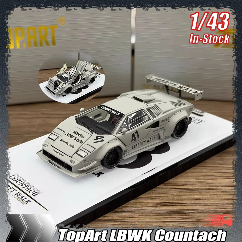 

Масштабная модель автомобиля Topart Lambor Lbwk Countach 1:64, полностью открывающаяся, из сплава, литая под давлением, на заказ, игрушка, подарок, украшение, в наличии