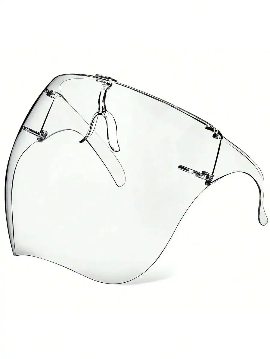 

Transparent Goggles-Style Face Shield Windproof Dustproof Reusable Plastic Protective Mask For Outdoor Cycling Work Daily Use