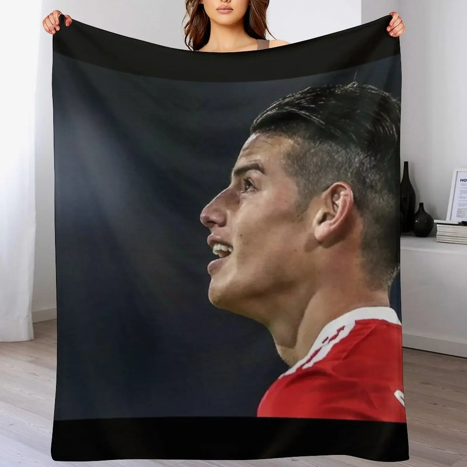 

James Rodriguez Throw Blanket Decorative Sofas Soft Big Bed Fashionable warm winter Blankets