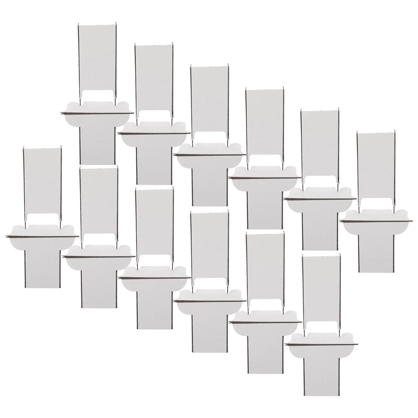 

12pcs Cardboard Display Easel Stands for Picture Frames Posters Desktop Mini Stand Portable Support Butterfly White