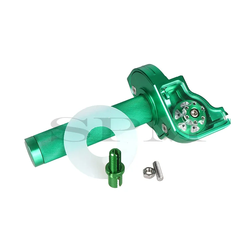 Universele 22Mm Cnc Aluminium Gaspedaal Grip Stuur Kabel Voor Motorfiets Bromfiets Scooter Atv Quad M 10*1.5