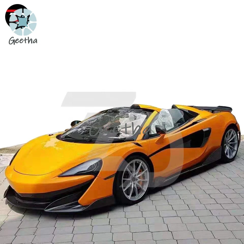 600LT Style Body Kit for Mclaren 540C 570S 570GT With Front Bumper Side Skirts Rear Bumper Rear Engine Hood Exhaust