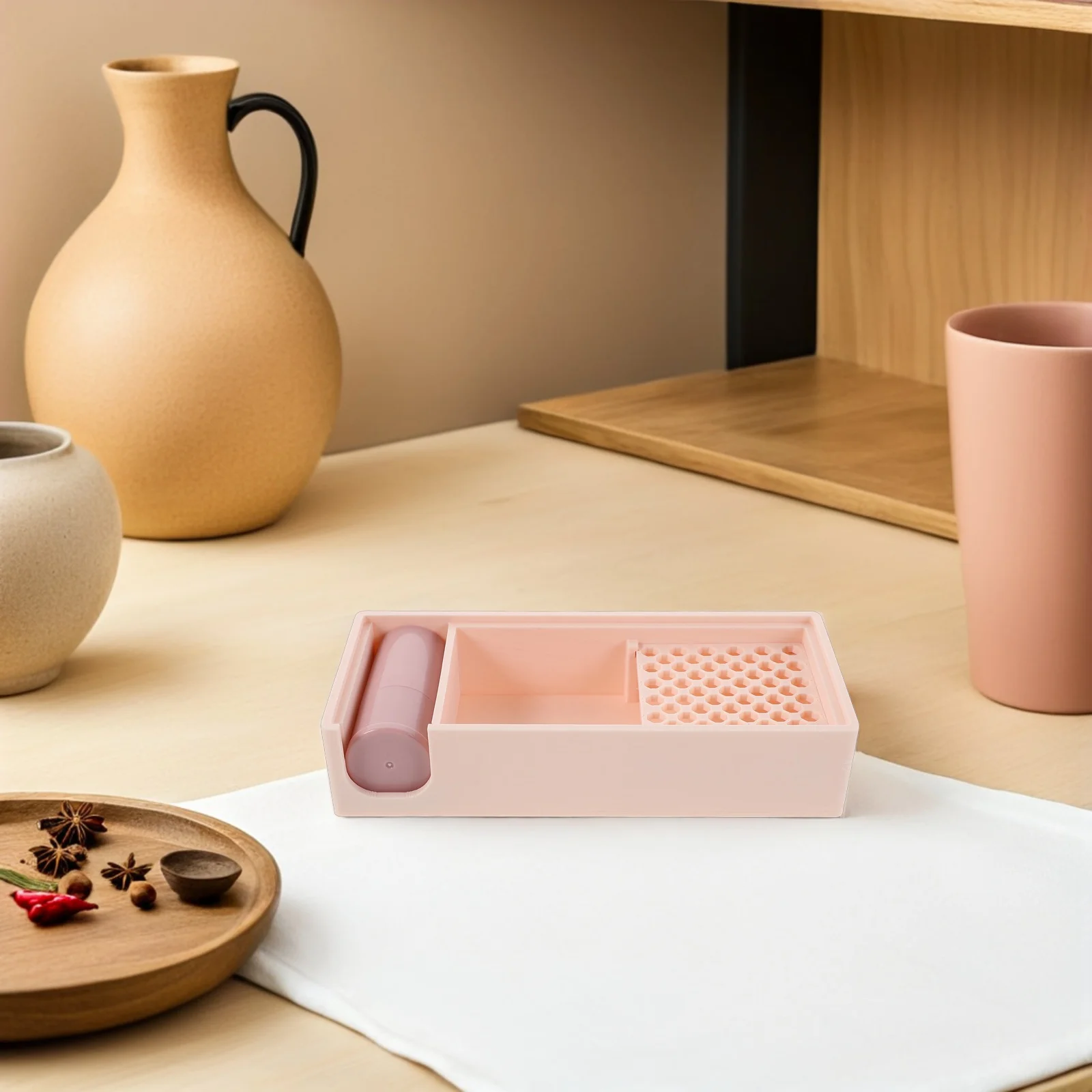 

Polymer Clay Tool Powder Case Body Container Pottery Flower Molds Empty Plastic Accessories Cornstarch Holder Travel