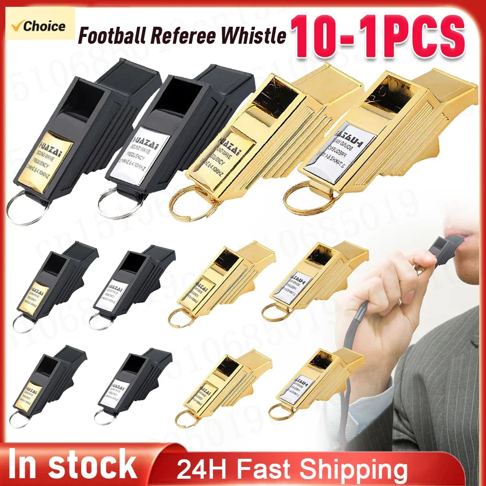 1-10PCS Soccer Referee Whistle Coaching Basketball Professional Football Whistles Seedless Plastic Whistles Basketball Whistles