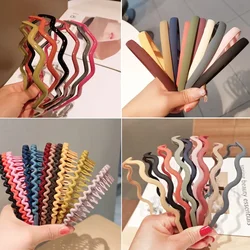 2024 Best Selling New Styles Fashion Wave Resin All-match Scrub Wavy Hair Band Headband for Women Girl Hair Accessories Headwear