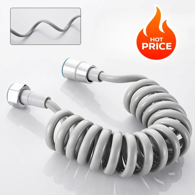 Multi Functional Upgraded Toilet Spray Gun Kit - Telescopic Spring Hose Shower Extension Device | Elastic Faucet