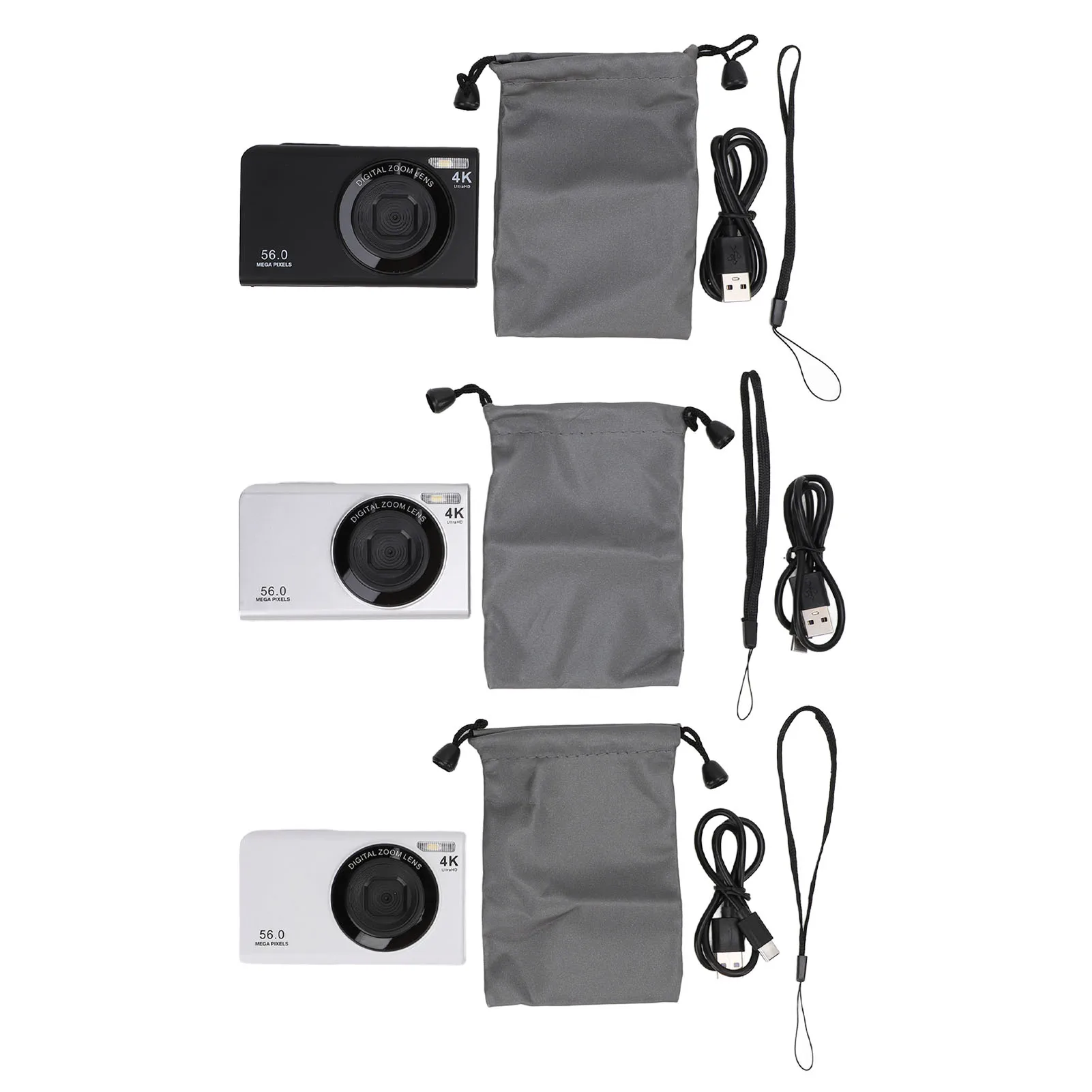 

Камера с 16-кратным цифровым зумом, 56 МП, цифровая видеокамера с автофокусом, предотвращает тряску, перезаряжаемая с заполняющей подсветкой для начинающих