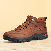 Handmade Men Boots Winter Casual Leather Shoes Outdoor Hiking Sneakers Plus Size Male Hombres Botas Ankle Footwear Anti Slip