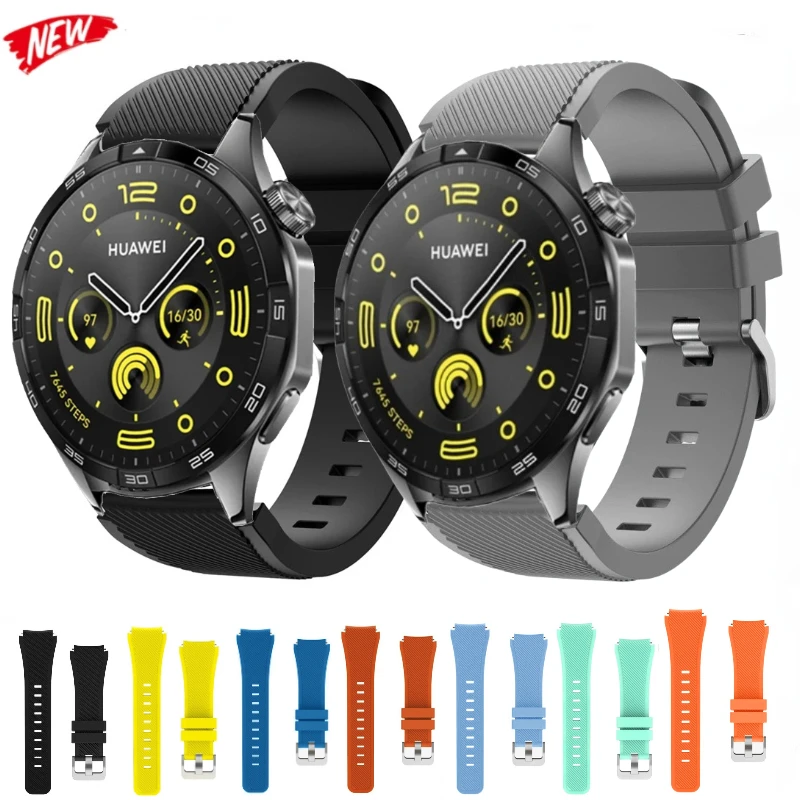22mm Silicone Strap for OPPO Watch X3 X2 X S/Huawei Watch 5-4/GT6-5 Pro Sports Bracelet Wristband For Oneplus Watch 4 Lite Belt