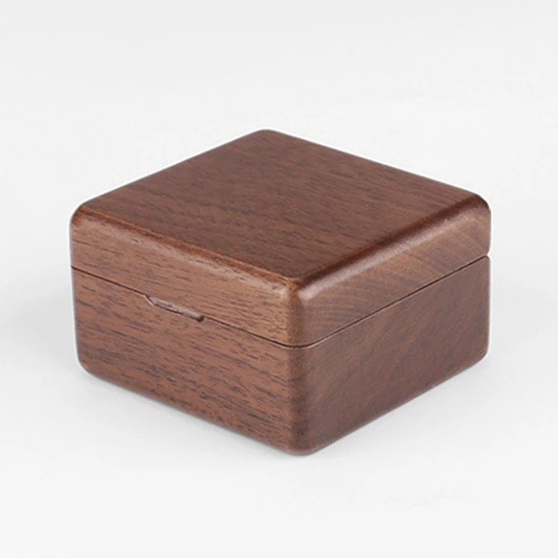 Black Walnut Wooden Storage Box Portable Storage Box Marriage Proposal Portable Storage Box