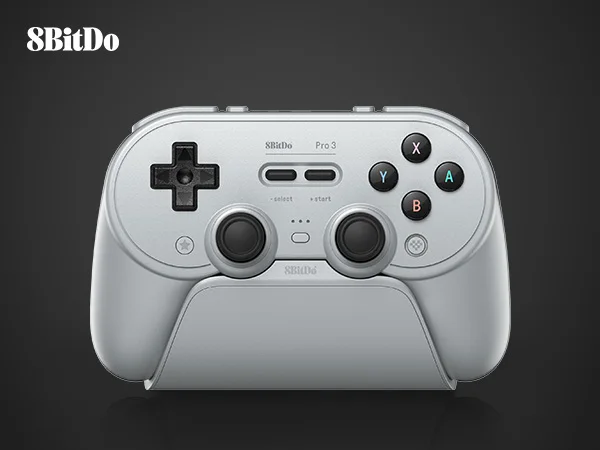 8BitDo Pro 3 Bluetooth Controller for Switch 1/2 Windows, Apple, SteamOS with TMR Joysticks,Switchable Triggers,Swappable Button