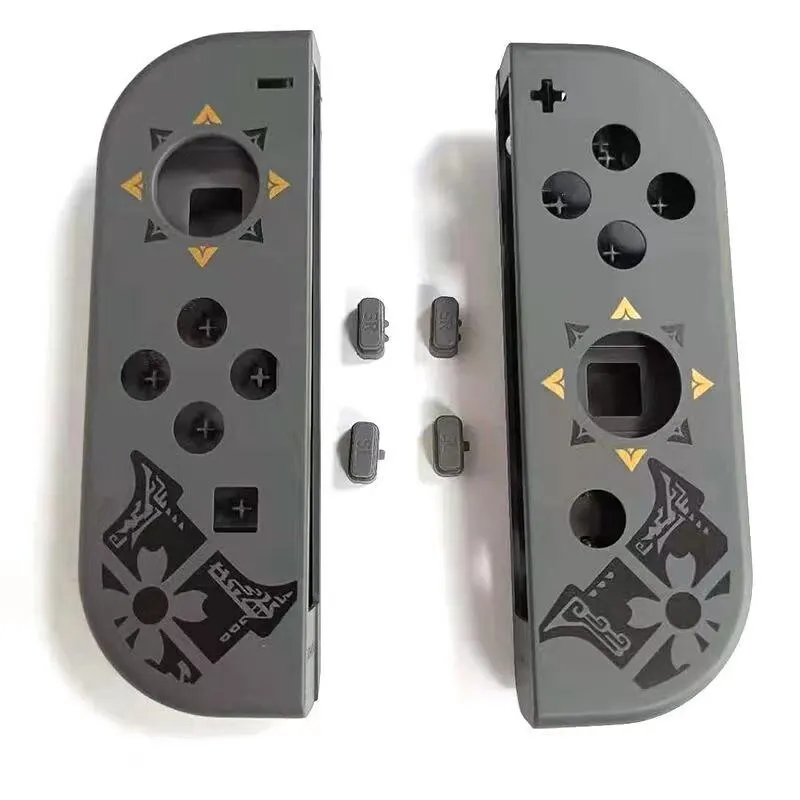 مجموعة غلاف غلاف غلاف غلاف بديل ضفدع البيانات من Joy-Con لهيكل الإسكان لـ NS Joycon طقم أزرار بديل L R