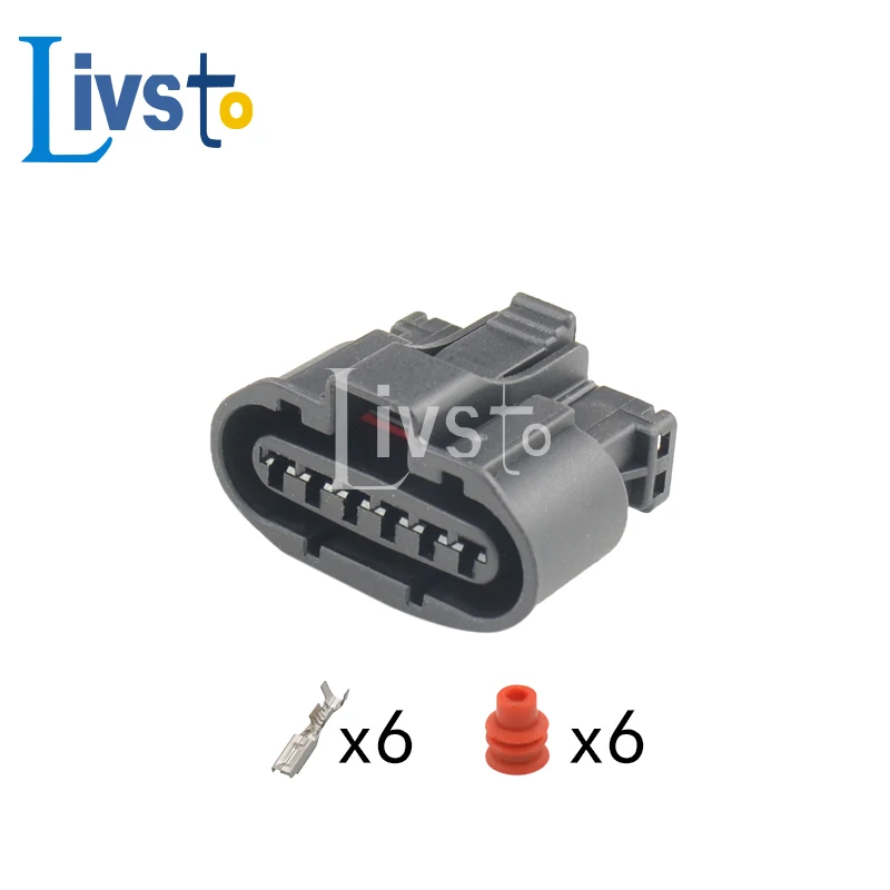 6 Pin Female MAF Sensor Plug Waterproof Auto Connector MG640547-5 7223-7865-30 For Mitsubishi Nissan