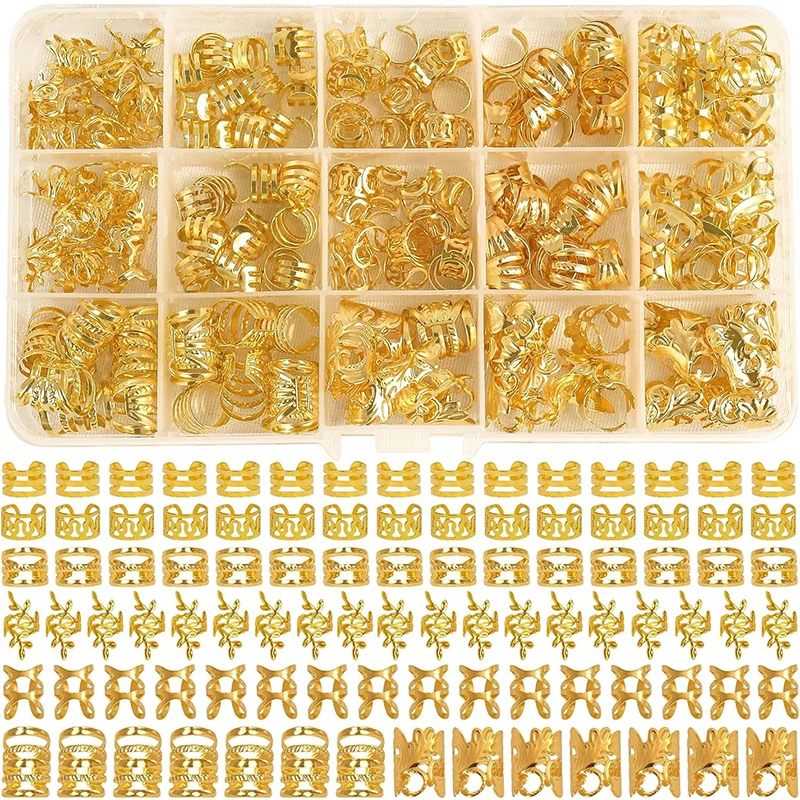 210pcs Gold Silver Color Dread - Jewelry Making For Adults ulasan dan harga
