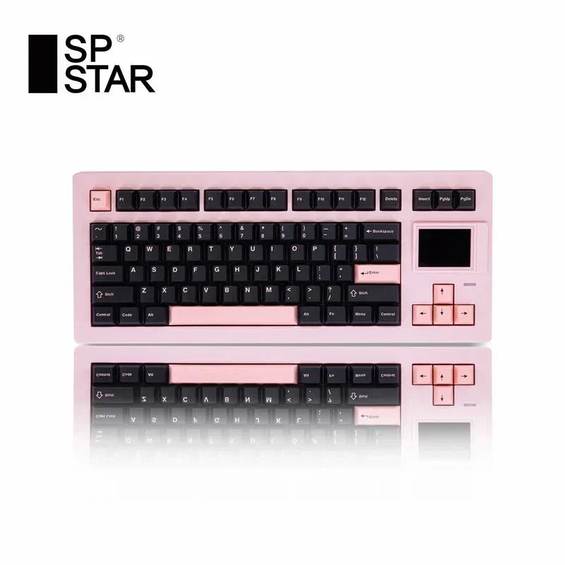 Sp-Star D82 Pro Mechanical Keyboard D82pro Smart Screen 8000mah Three Mode Wireless Gaming Keyboard Rgb Hot-Swap Gasket Pc Gamer