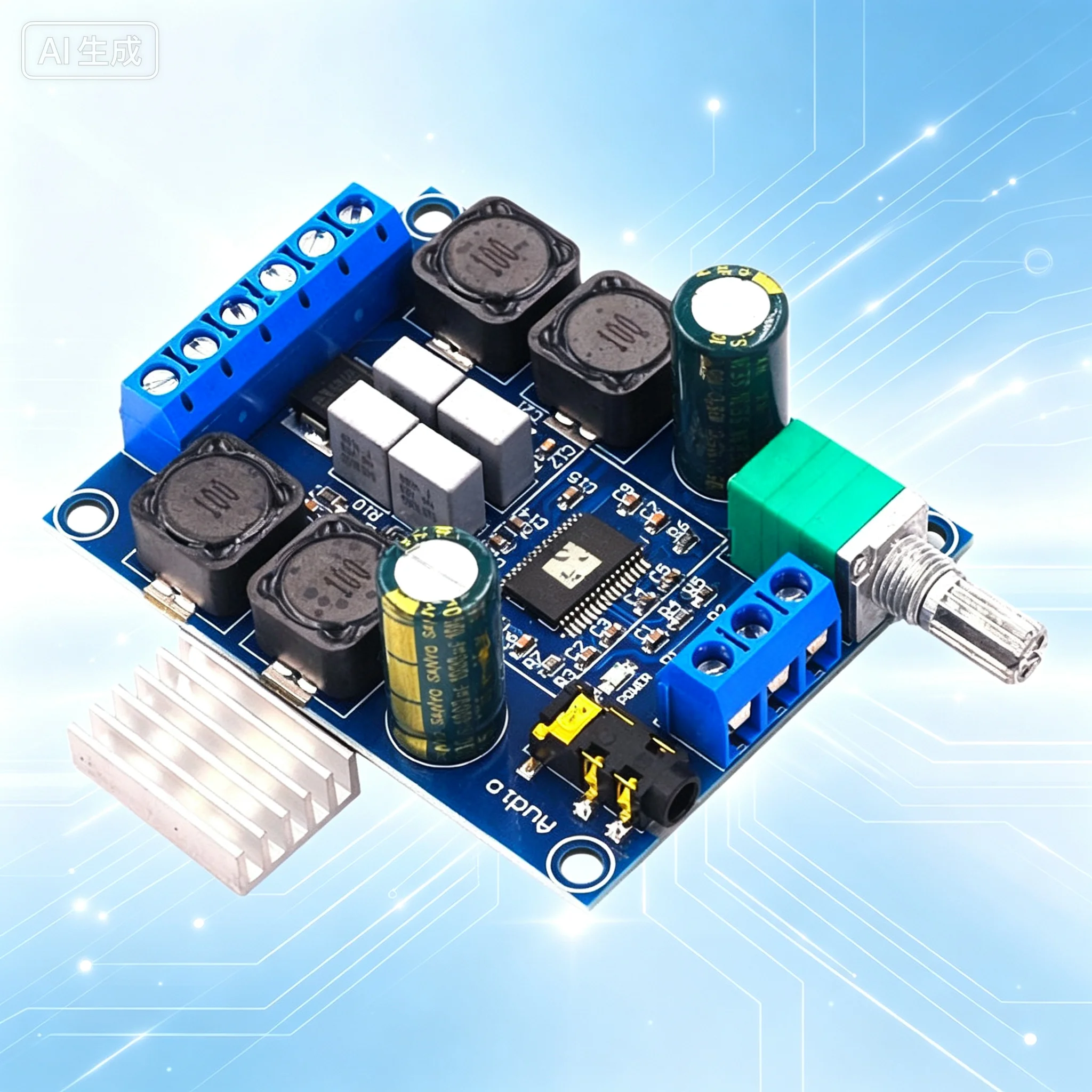 for TPA3116D2 Stereo Digital Amplifier Board,2×50W 5V/12V/24V Subwoofer  2pcs