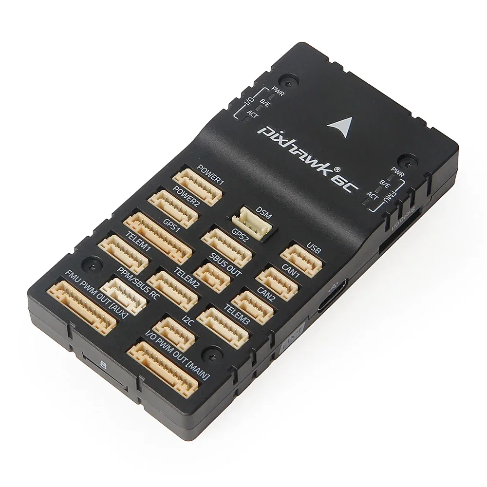 Controladores de vuelo de piloto automático Holybro Pixhawk 6C (plástico) con módulo de alimentación PM02 V3 /PM06 /PM07 /M9N /M10 GPS para Dron RC FPV