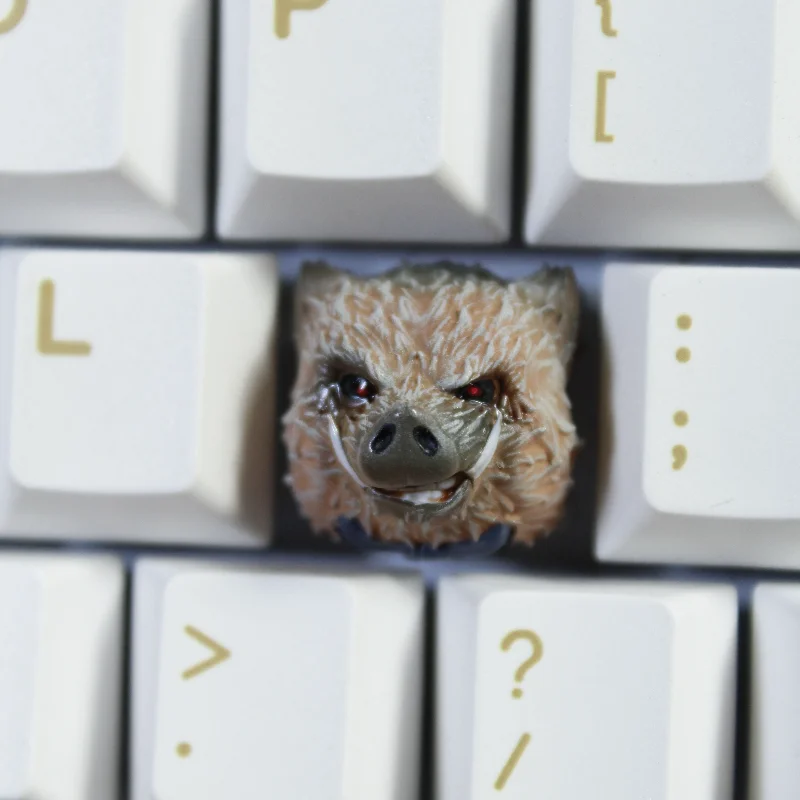 Black Myth: Wukong Keycap Resin Game Peripherals Anime Key Cap Zhu Bajie 3D Creative Handmade Personalize Keyboards Accessories