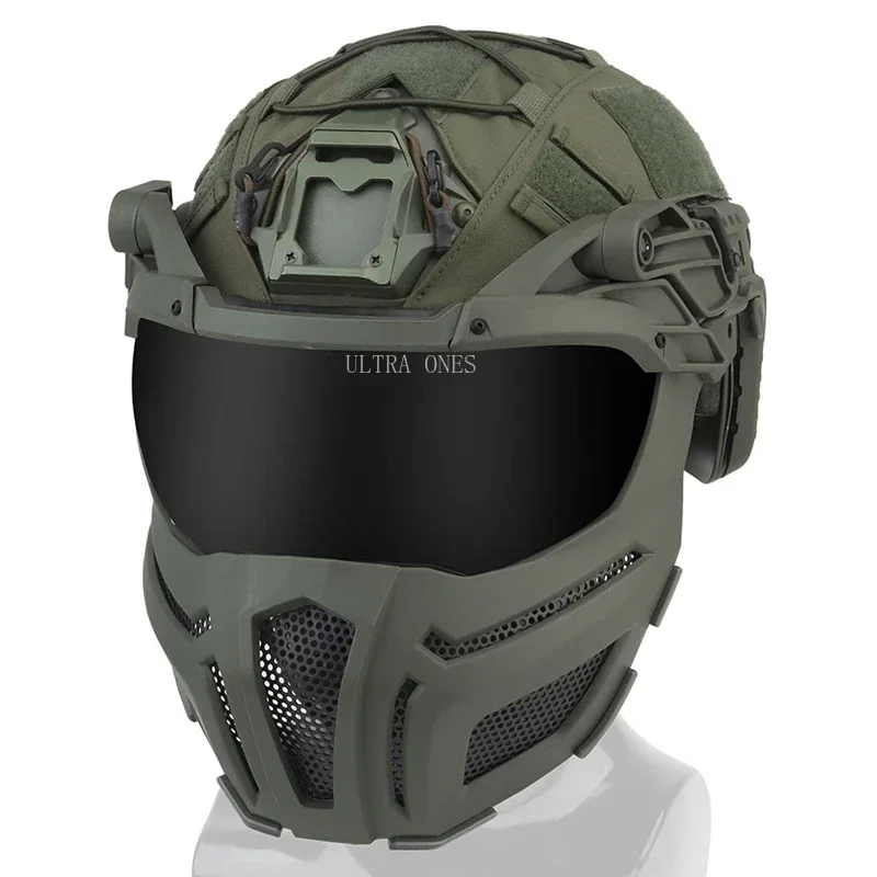 Tactical FAST Helmet Airsoft Paintball Wargame Protective Full Covered Helmets Cs Outdoor Sports Impact Resistant Gear