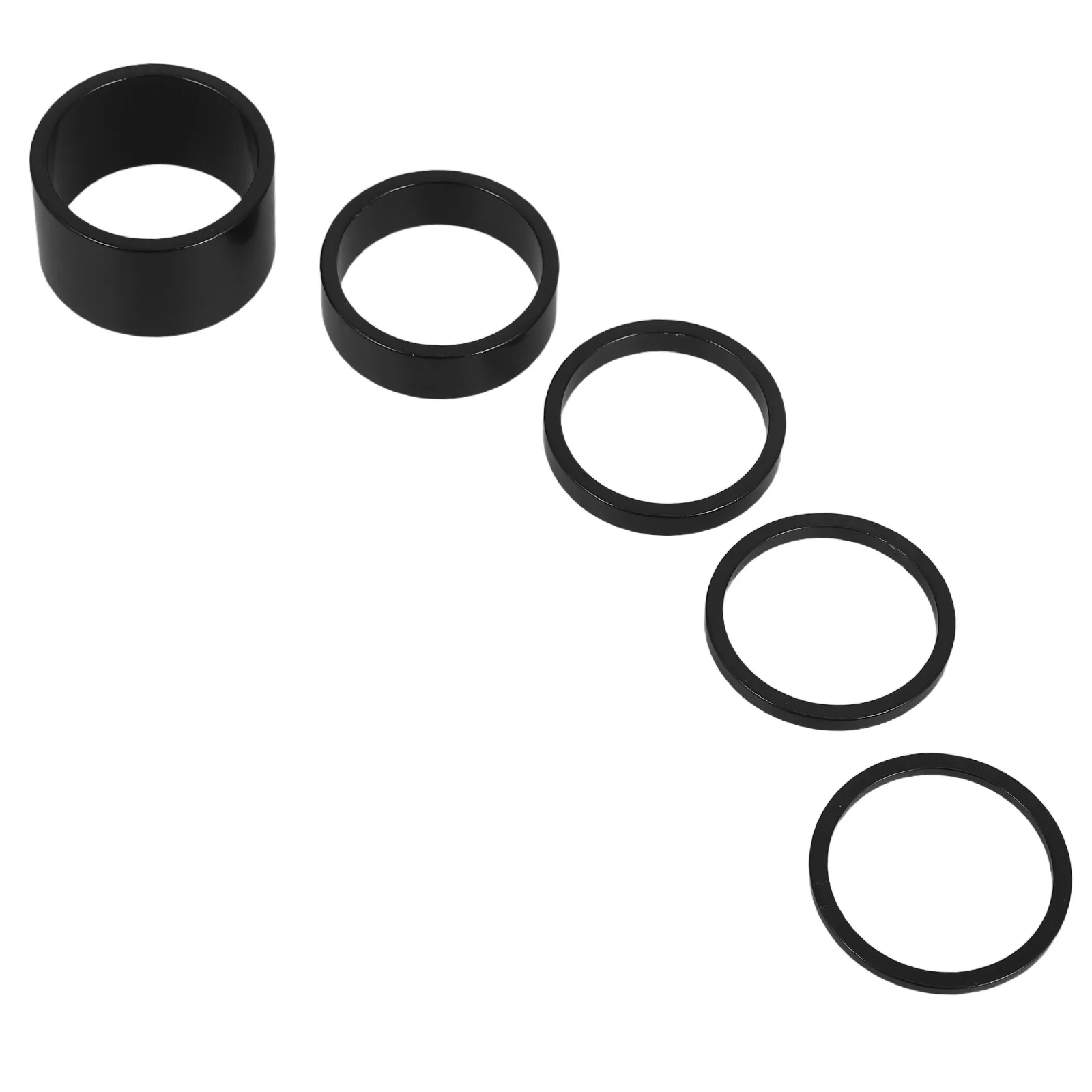 

25Pcs Bike Headset Spacers Aluminum Alloy Threadless Stem Spacers Lightweight Cycling Front Fork Suspension Enhancer