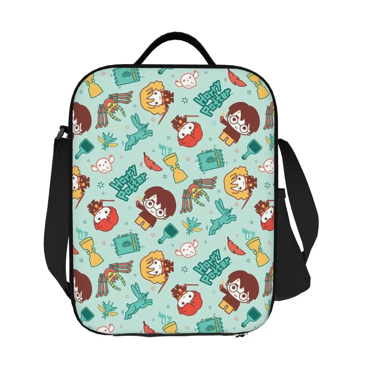

Пользовательские Harrys Magic Adventure Movies Potters Изолированные сумки для обеда для школы и офиса Герметичный холодильник Термальный ланч-бокс для женщин