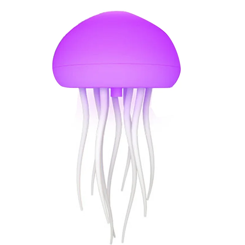 LICE-LED Luce notturna per meduse Luce notturna per meduse a LED Sensore tattile sfumato RGB e controllo del suono Carica USB sospesa