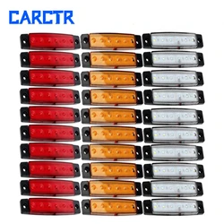 CARCTR 10/30Pcs Truck Trailer Side Marker Indicators light Car Signal Brake Rear Warning Tail Light LED 12/24V truck accessories