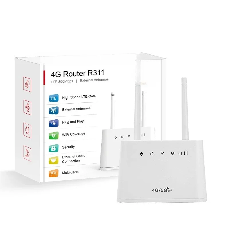 Home WiFi wireless routing Shared network port Pluggable card R311 4g wireless router