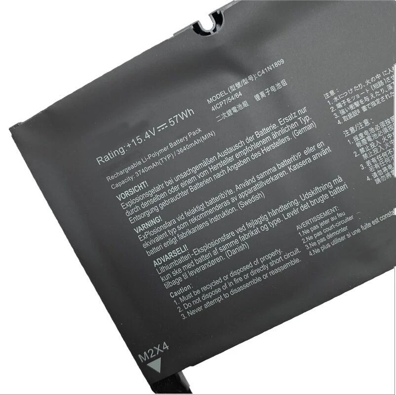 Laptop Battery C41N1809 0B200-03070000 For Zenbook Flip 15 UX562 UX562FD Q536FD Series Notebook 15.4V/57Wh/3740mAh
