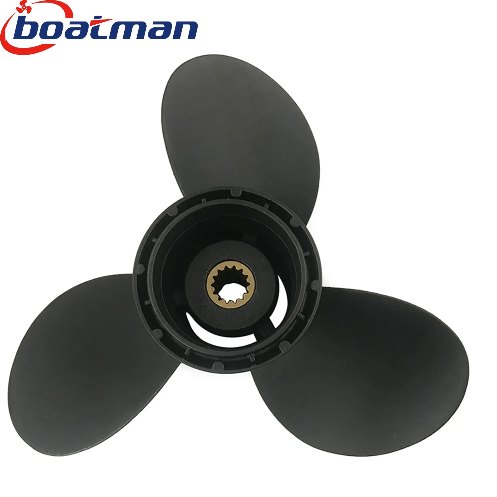 BoatMan® 10 1/4X12 Aluminum Propeller for Evinrude&Johnson 15HP 20HP 25HP 30HP 35HP Outboard Motor 10 Tooth Boat Accessories