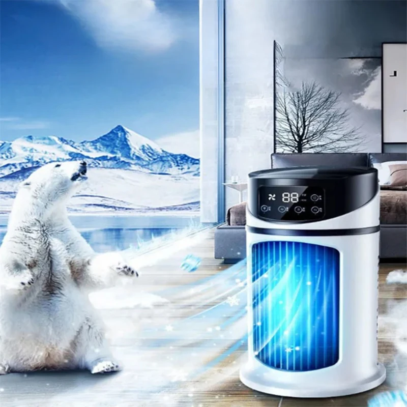 Popular portable air cooler spray fans, household, dormitory, office multi-functional desktop cooling devices