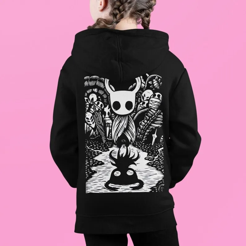 Unisex Hollow Knight Gaming T-Shirt Hooded Sweatshirt Kids