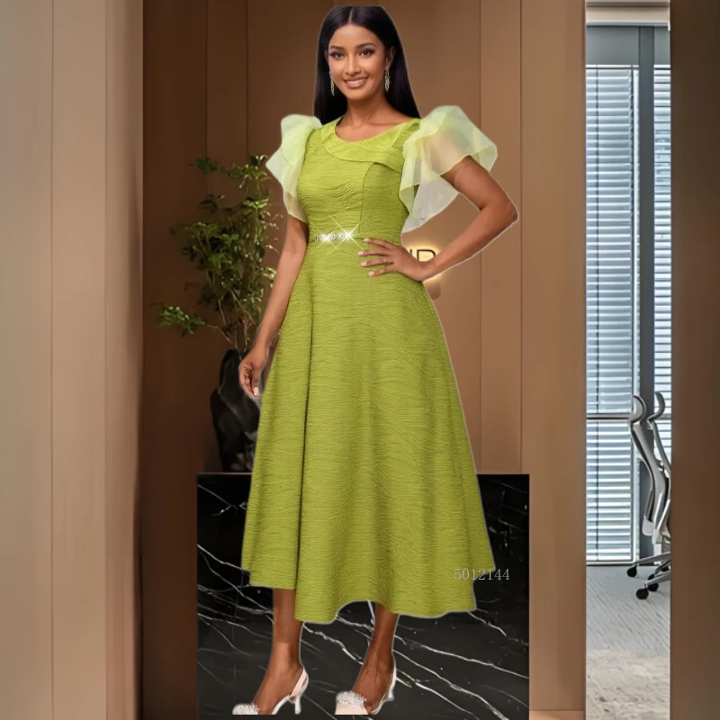 

2026 New Chic African Dresses For Women Elegant Wedding Muslim Fashion Abayas Dashiki Robe Kaftan Midi Dress Turkish Africa