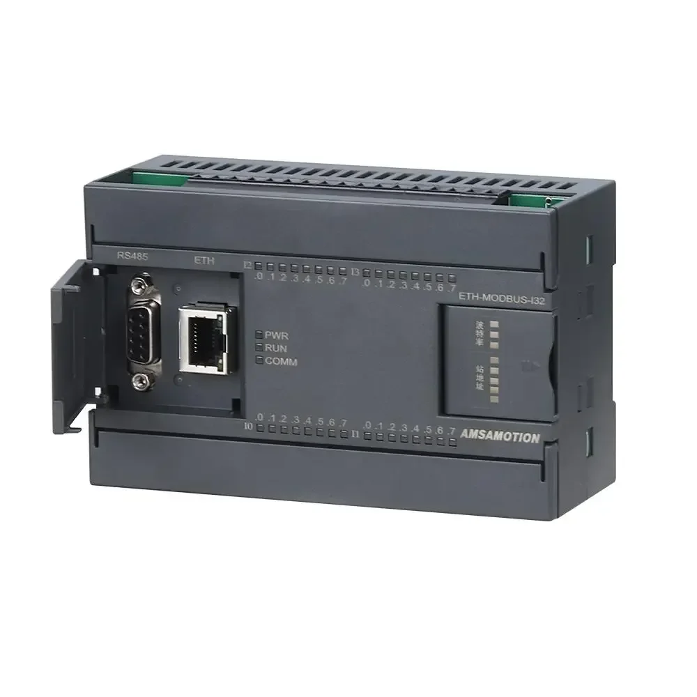 ETH-MODBUS-I32 RS485 إلى محول إيثرنت Modbus وحدة بوابة الحصول الرقمي RTU بروتوكو PLC وحدة قابلة للتوسيع 32 مدخل