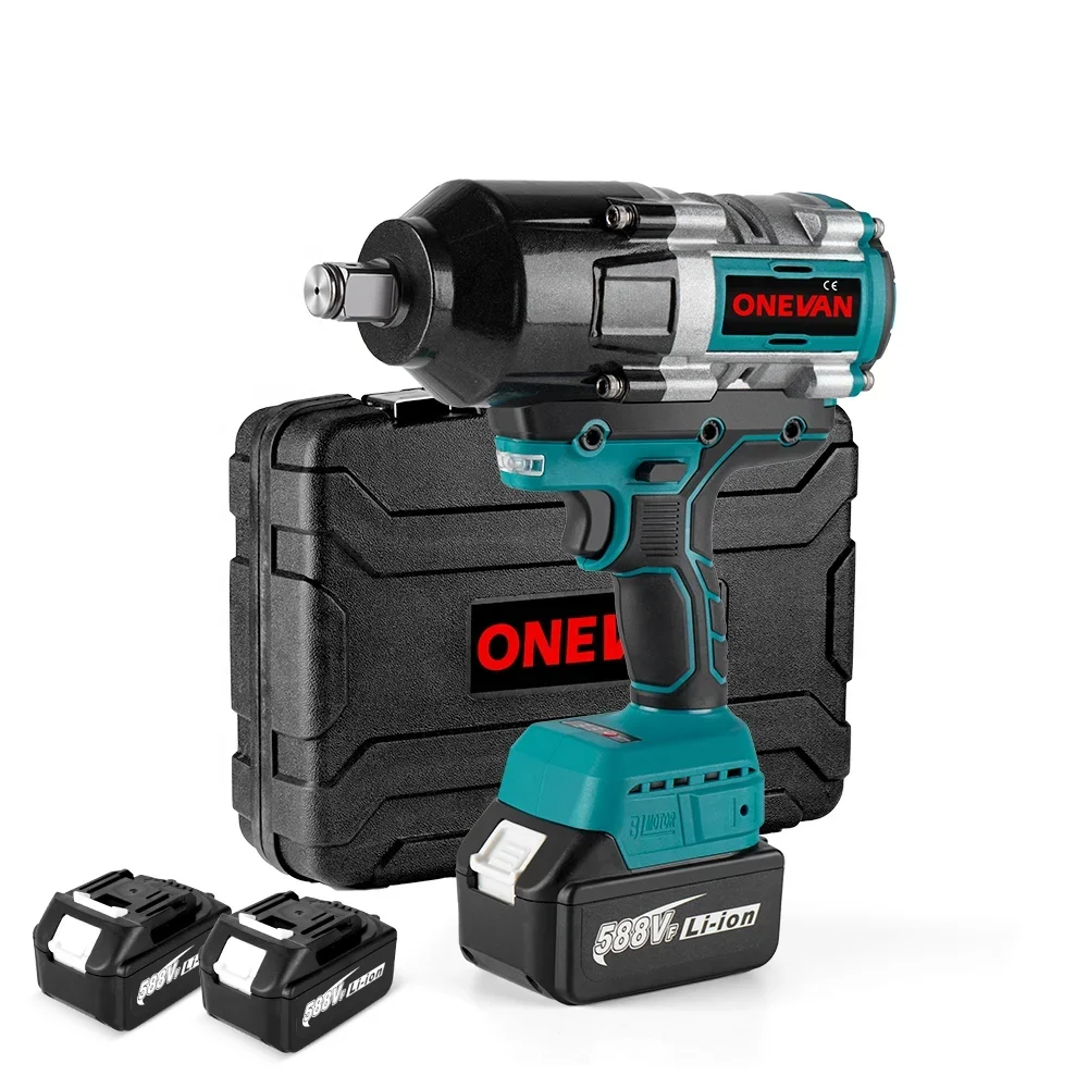 ONEVAN 3100N.M High Torque Brushless Electric Impact Wrench Screwdriver Cordless Wrench Power Tools for Makita 18V Battery